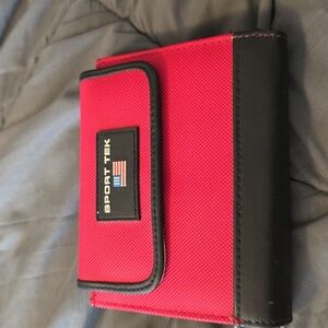 Sport Tek Red and Black Wallet